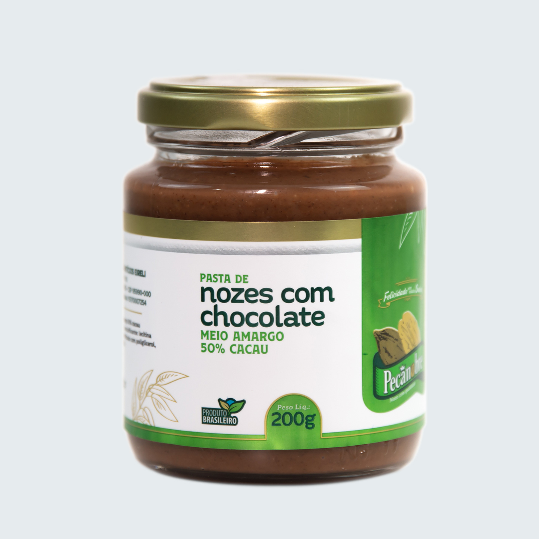 PASTA DE NOZES COM CHOCOLATE 50% CACAU